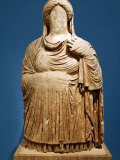 Funerary Statue from Cyrene, 4th Cbc, of Persephone, Jamahiriya Museum, Tripoli, Libya Photographic Print by Rennie Christopher