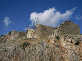 Old Windmills at the Entrance to the Plateau, Crete, Greek Islands, Greece Photographic Print by Teegan Tom
