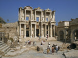 Roman Library of Celsus, at the Archaeological Site of Ephesus, Anatolia, Turkey Minor, Eurasia Photographic Print by Rennie Christopher