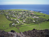 Settlement from the 1961 Volcanic Cone, Edinburgh, Tristan Da Cunha, Mid Atlantic Photographic Print by Renner Geoff