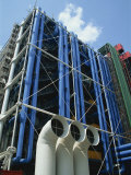 Exterior Detail of the Pompidou Centre, Beaubourg, Paris, France, Europe Photographic Print by Merten Hans Peter