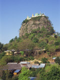 Temple of Mount Popa, Abode of Myanmar's Most Powerful Nats, Mount Popa, Myanmar Photographic Print by Wright Alison