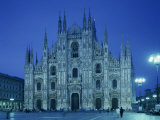 Facade of the Duomo in Milan, Lombardy, Italy, Europe Photographic Print by Scholey Peter