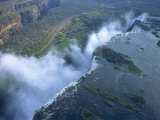 Aerial View of Victoria Falls, Zimbabwe, Africa Photographic Print by Renner Geoff