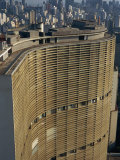 Huge Curved Office Block Facade, Designed by Oscar Niemeyer, Sao Paulo, Brazil, South America Photographic Print by Waltham Tony