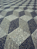 Tessallated Pavement Design from Basalt, Marble and Limestone, Praca De Sancho, Portugal, Europe Photographic Print by Westwater Nedra