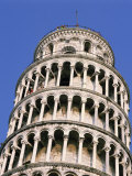 Leaning Tower, or Campanile, 179Ft High, 14Ft Out of Perpendicular, at Pisa, Tuscany, Italy Photographie par Rawlings Walter
