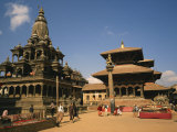 Street Scene in Durbar Square, City of Kathmandu, Nepal Photographic Print by Wilson Ken