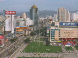 Around Dongfanghong Square, New High-Rise Buildings, Lanzhou City, China Photographic Print by Waltham Tony