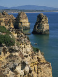 Sea Stacks, Cliffs and Rock Formations Along the Atlantic Coast of the Algarve, Portugal, Europe Photographic Print by Teegan Tom