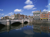 O'Connell Bridge over the River Liffey, Dublin, County Dublin, Republic of Ireland, Europe Photographic Print by Merten Hans Peter