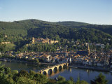 Heidelberg, Including the River Neckar and Heidelberg Castle, Baden Wurttemberg, Germany Photographic Print by Merten Hans Peter
