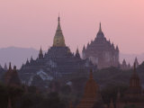 Ananda Temple and That-Byin-Nyu Temple, Bagan, Myanmar Photographic Print by Schlenker Jochen