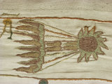 Halley's Comet Seen as a Bad Omen in February 1066, Bayeux Tapestry, Bayeux, Normandy, France Photographie par Rawlings Walter