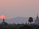 Sunset, Bagan, Myanmar Photographic Print by Schlenker Jochen