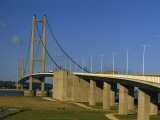 Humber Bridge Seen from the South, Humberside-Yorkshire, England, United Kingdom, Europe Photographic Print by Waltham Tony