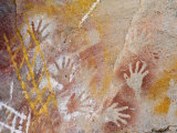 Aboriginal Rock Art at the Art Gallery, Carnarvon National Park, Queensland, Australia Photographie par Schlenker Jochen