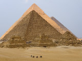 Pyramids of Giza, UNESCO World Heritage Site, Giza, Egypt, North Africa, Africa Photographic Print by Schlenker Jochen