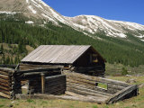 Log Cabin at Independence Town Site Founded 1879 When Gold Discovered, Aspen, Colorado, USA Photographic Print by Westwater Nedra
