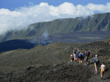 South East Coast from Dolomieu Crater, Piton De La Fournaise, Reunion, Indian Ocean, Africa Photographic Print by Poole David South East Coast from Dolomieu Crater, Piton De La Fournaise, Reunion, Indian Ocean, Africa Photographic Print by Poole David