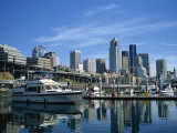 Harbour and City Skyline, Viewed from the Waterfront, of Seattle, Washington State, USA Photographic Print by Renner Geoff