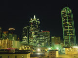City Skyline at Night, Dallas, Texas, United States of America, North America Photographic Print by Rennie Christopher