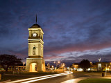 Clock Tower in the Square, Feilding, Manawatu, North Island, New Zealand, Pacific Photographic Print by Smith Don