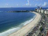 Aerial of Copacabana Beach in Rio De Janeiro, Brazil, South America Photographic Print by Merten Hans Peter