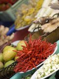 Ingredients for Restaurant Display, Dali, Yunnan, China Fotografie-Druck von Porteous Rod
