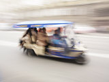 Motorised Rickshaw Ferrying Tourists around Krakow, Poland, Europe Photographic Print by Edwardes Guy