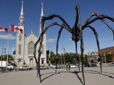 Maman Sculpture, in Front of the Cathedral and Basilica of Notre Dame, Ottawa, Ontario, Canada Photographic Print by De Mann Jean-Pierre