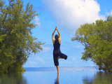 Yoga Meditation, Full Moon Island, Male Atoll, Maldives, Indian Ocean Photographic Print by Papadopoulos Sakis
