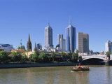Melbourne Skyline and the Yarra River, Victoria, Australia, Pacific Photographic Print by Merten Hans Peter