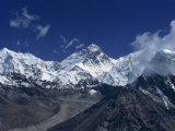 Snow-Capped Mount Everest, Seen from the Nameless Towers, Himalaya Mountains, Nepal Photographic Print by Wright Alison