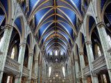 Cathedral and Basilica of Notre Dame Built Between 1839 and 1885, Ottawa, Ontario, Canada Photographic Print by De Mann Jean-Pierre