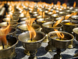 Prayer Candles, Nanwu Temple, Kangding, Sichuan, China Fotografie-Druck von Porteous Rod