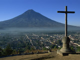 View Towards Agua Volcano, Antigua, Guatemala, Central America Photographic Print by Strachan James