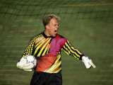 Soccer Goalie in Action Photographic Print