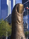Bronze Thumb Sculpture, La Defense, Paris, France, Europe Photographic Print