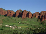 Dzhety-Oguz, the Seven Wild Bulls, Near Kara Kol in Kyrgyzstan, Central Asia Photographic Print by Strachan James