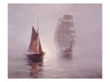 Night Mists Giclee Print by Montague Dawson