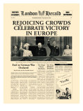 Rejoicing Crowds Celebrate Victory Lámina giclée Rejoicing Crowds Celebrate Victory Lámina giclée