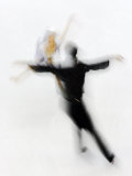 Blurred Action of Pairs Figure Skaters, Torino, Italy Photographic Print by Chris Trotman
