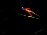 Ski Jumper in Action, Torino, Italy Photographic Print by Chris Trotman