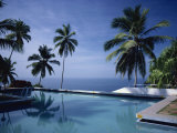 Hotel Swimming Pool, Kovalam, Kerala State, India Photographic Print by Strachan James