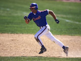Baseball Player in Action Running the Bases Photographic Print