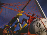Soccer Goalie in Action Photographic Print
