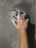 Detail of Hand on Wall Climbing Grip Lámina fotográfica