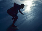 Male Speed Skater in Action at the Start Photographic Print Male Speed Skater in Action at the Start Photographic Print