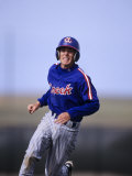 Baseball Player in Action Running the Bases Photographic Print